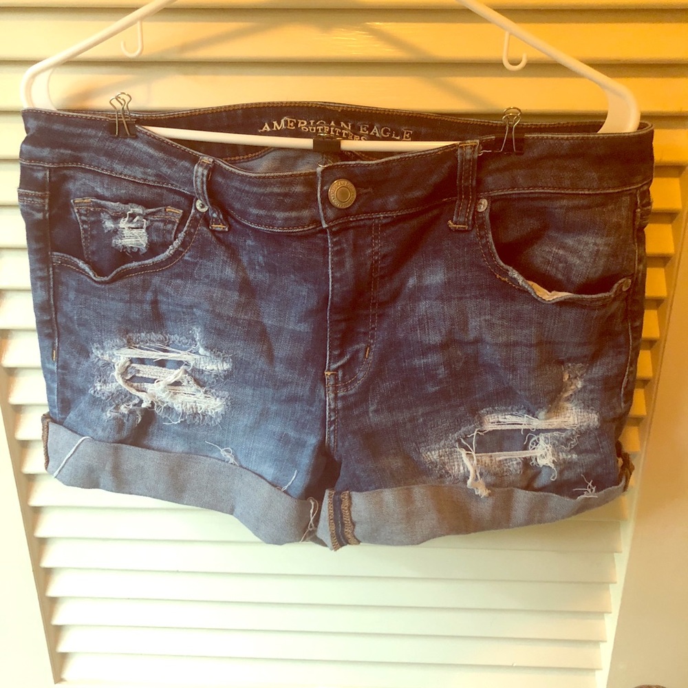 American Eagle jean shorts size 14